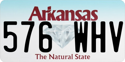 AR license plate 576WHV