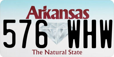 AR license plate 576WHW