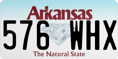 AR license plate 576WHX