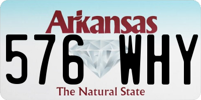 AR license plate 576WHY