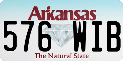 AR license plate 576WIB