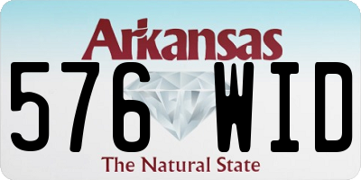 AR license plate 576WID
