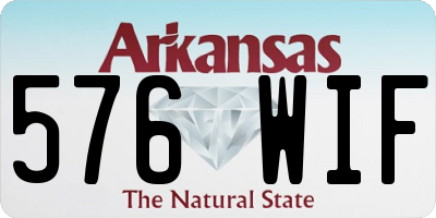 AR license plate 576WIF