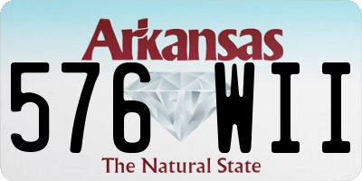 AR license plate 576WII