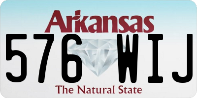 AR license plate 576WIJ