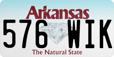 AR license plate 576WIK
