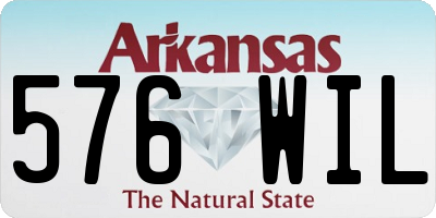AR license plate 576WIL