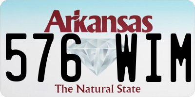 AR license plate 576WIM