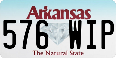 AR license plate 576WIP
