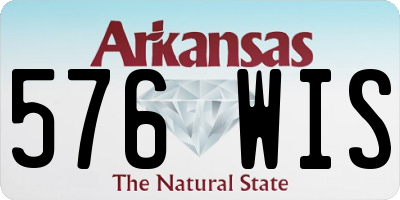 AR license plate 576WIS