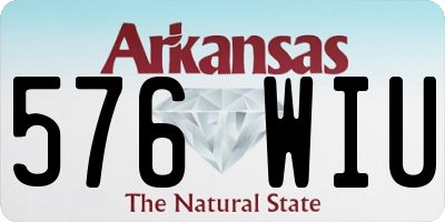 AR license plate 576WIU