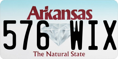 AR license plate 576WIX