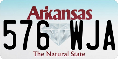 AR license plate 576WJA