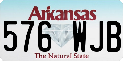AR license plate 576WJB