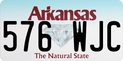 AR license plate 576WJC