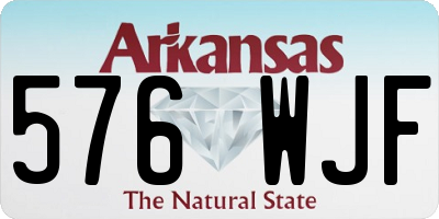 AR license plate 576WJF