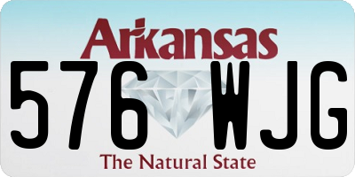 AR license plate 576WJG