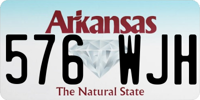 AR license plate 576WJH