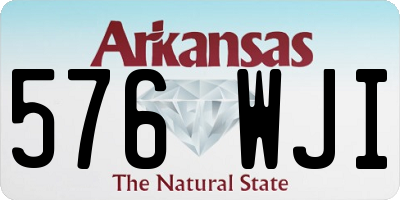 AR license plate 576WJI