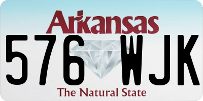 AR license plate 576WJK