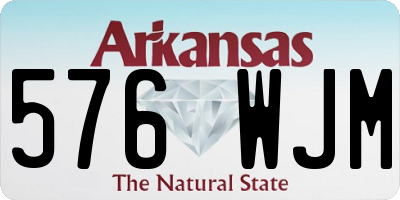 AR license plate 576WJM