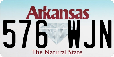 AR license plate 576WJN