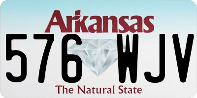 AR license plate 576WJV