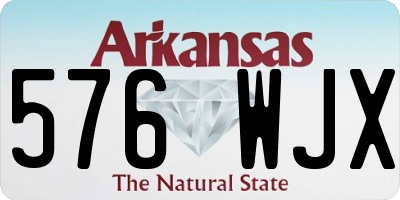 AR license plate 576WJX