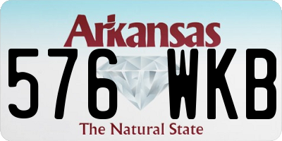 AR license plate 576WKB