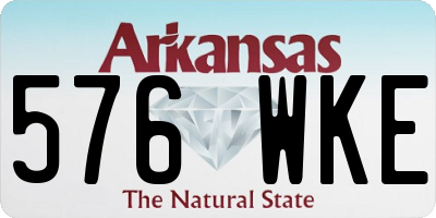 AR license plate 576WKE