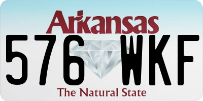 AR license plate 576WKF