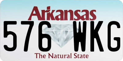 AR license plate 576WKG
