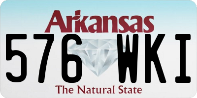 AR license plate 576WKI