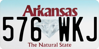 AR license plate 576WKJ