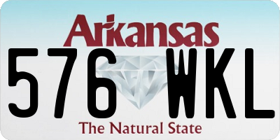 AR license plate 576WKL