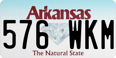 AR license plate 576WKM