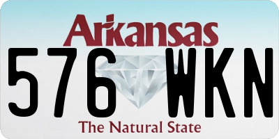 AR license plate 576WKN
