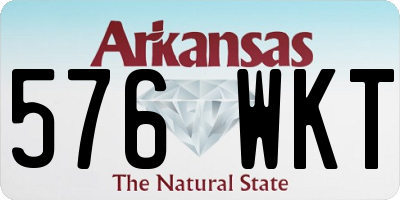 AR license plate 576WKT