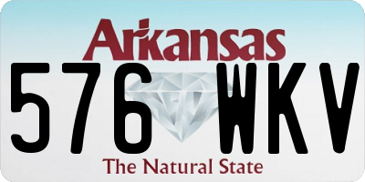 AR license plate 576WKV