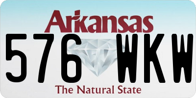 AR license plate 576WKW