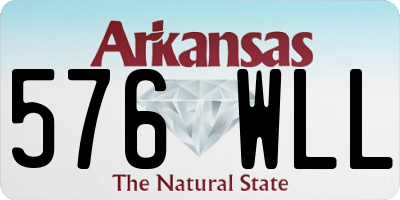 AR license plate 576WLL