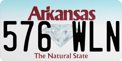 AR license plate 576WLN