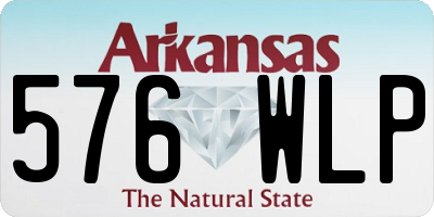AR license plate 576WLP