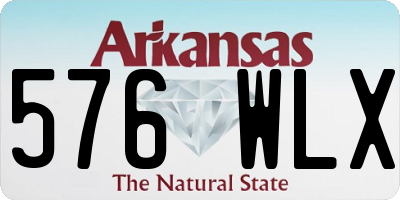 AR license plate 576WLX