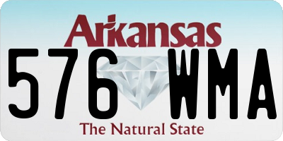 AR license plate 576WMA