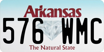 AR license plate 576WMC
