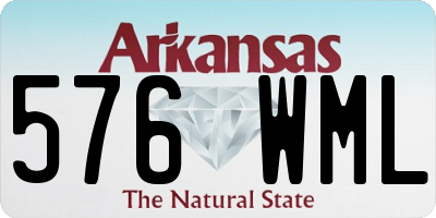 AR license plate 576WML