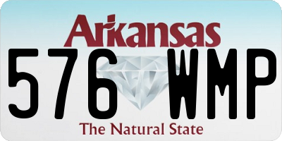 AR license plate 576WMP