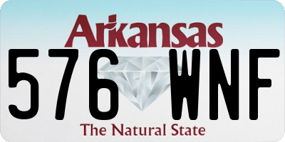 AR license plate 576WNF