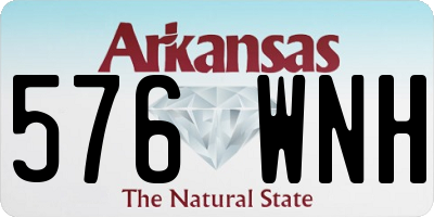 AR license plate 576WNH